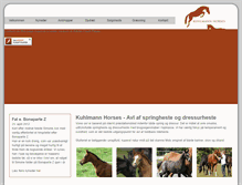 Tablet Screenshot of kuhlmannhorses.dk